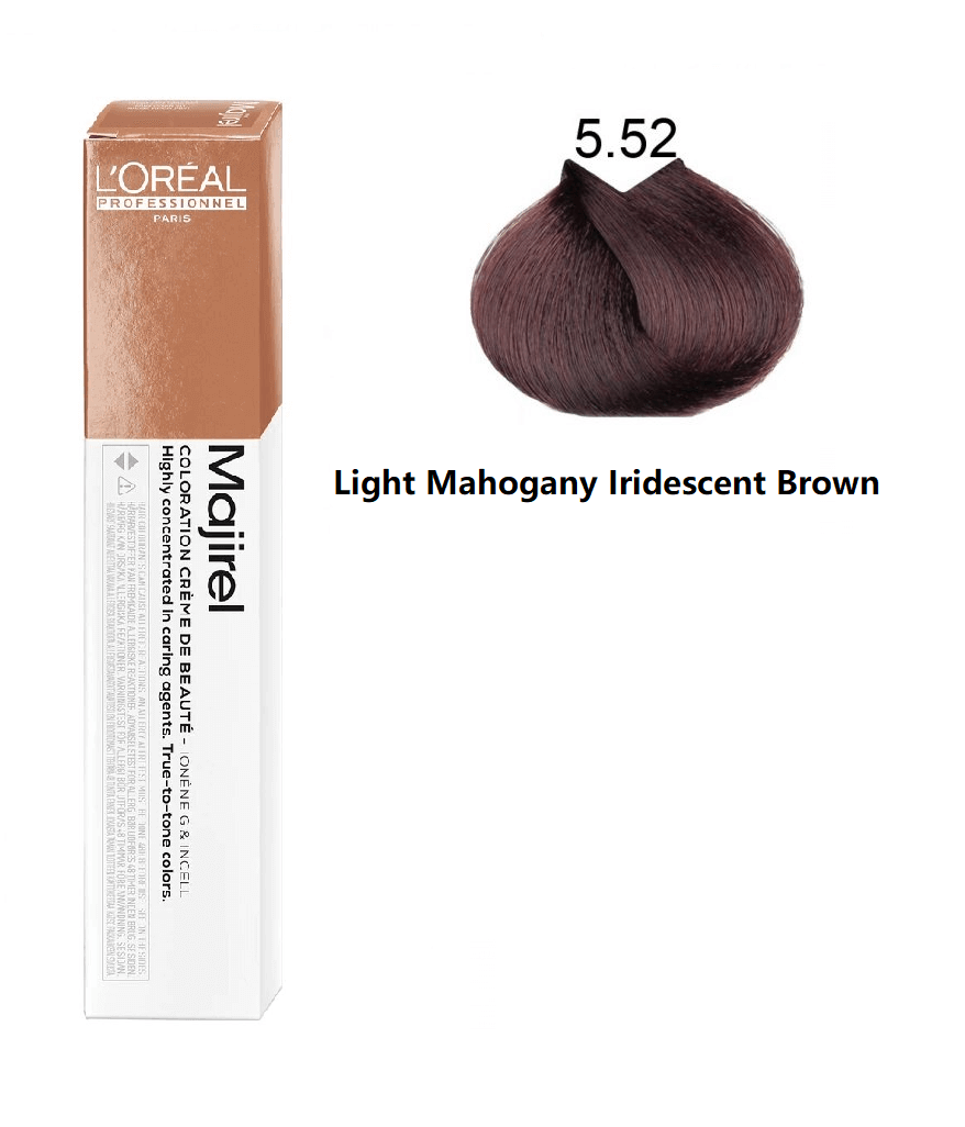 Loreal Professionnel Majirel 5.52 Light Mahogany Iridescent Brown 50Ml