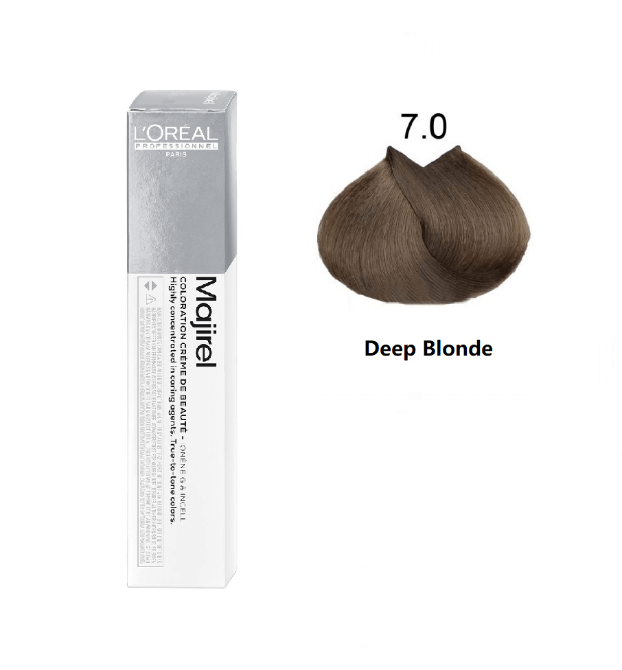 Loreal Professionnel Majirel 7.0 Deep Blonde 50Ml