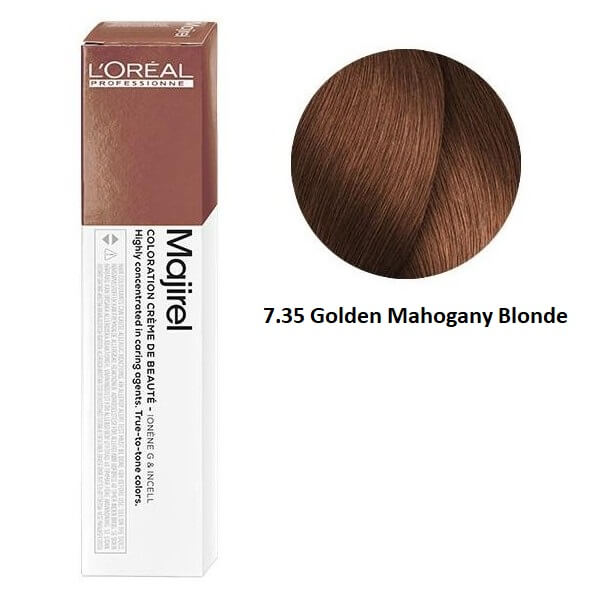 Loreal Professionnel Majirel 7.35 Golden Mahogany Blonde 50Ml