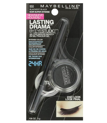 Maybelline New York Eye Studio Lasting Drama Gel Eyeliner Blackest Black