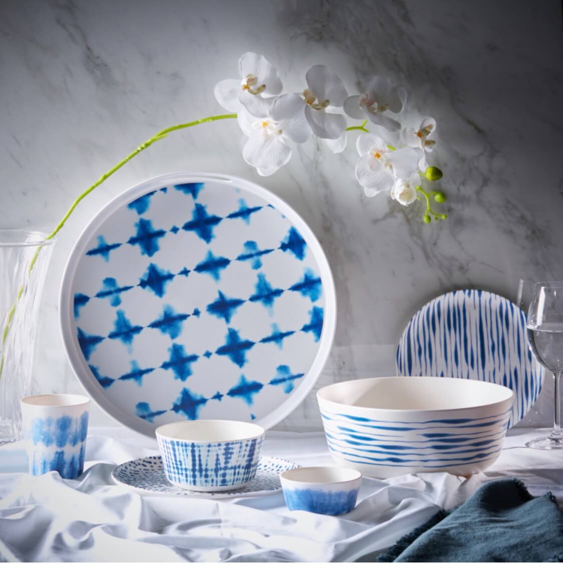 Multi-purpose Melamine Tray with Handles