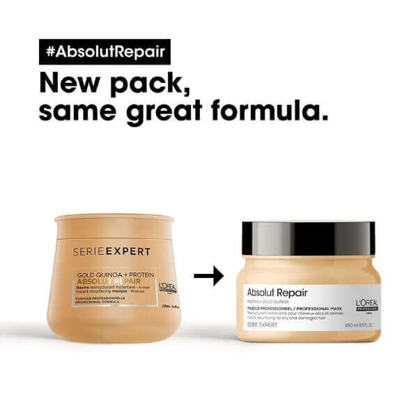 Loreal Professionnel Absolut Repair Gold Quinoa + Protein Masque 250Ml