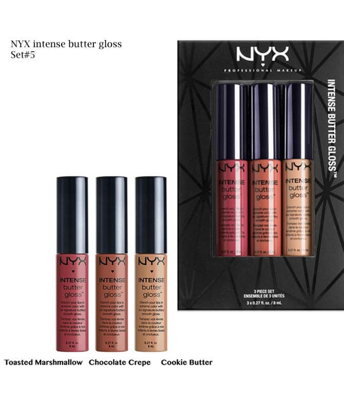 Nyx Intense Butter Gloss Set Set 5