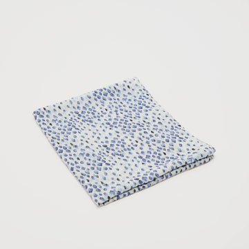 Printed Rectangular Scarf - Blue