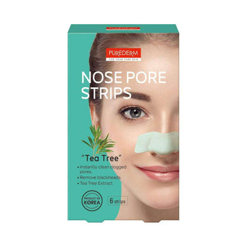 Purederm Nose Pore Strips Tea Tree 6pcs