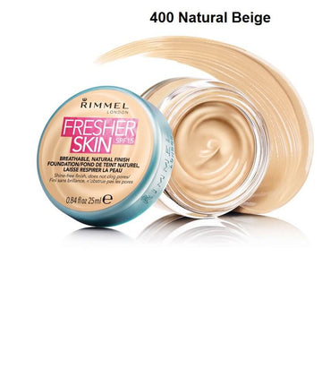 Rimmel Fresher Skin Foundation 400-Natural Beige