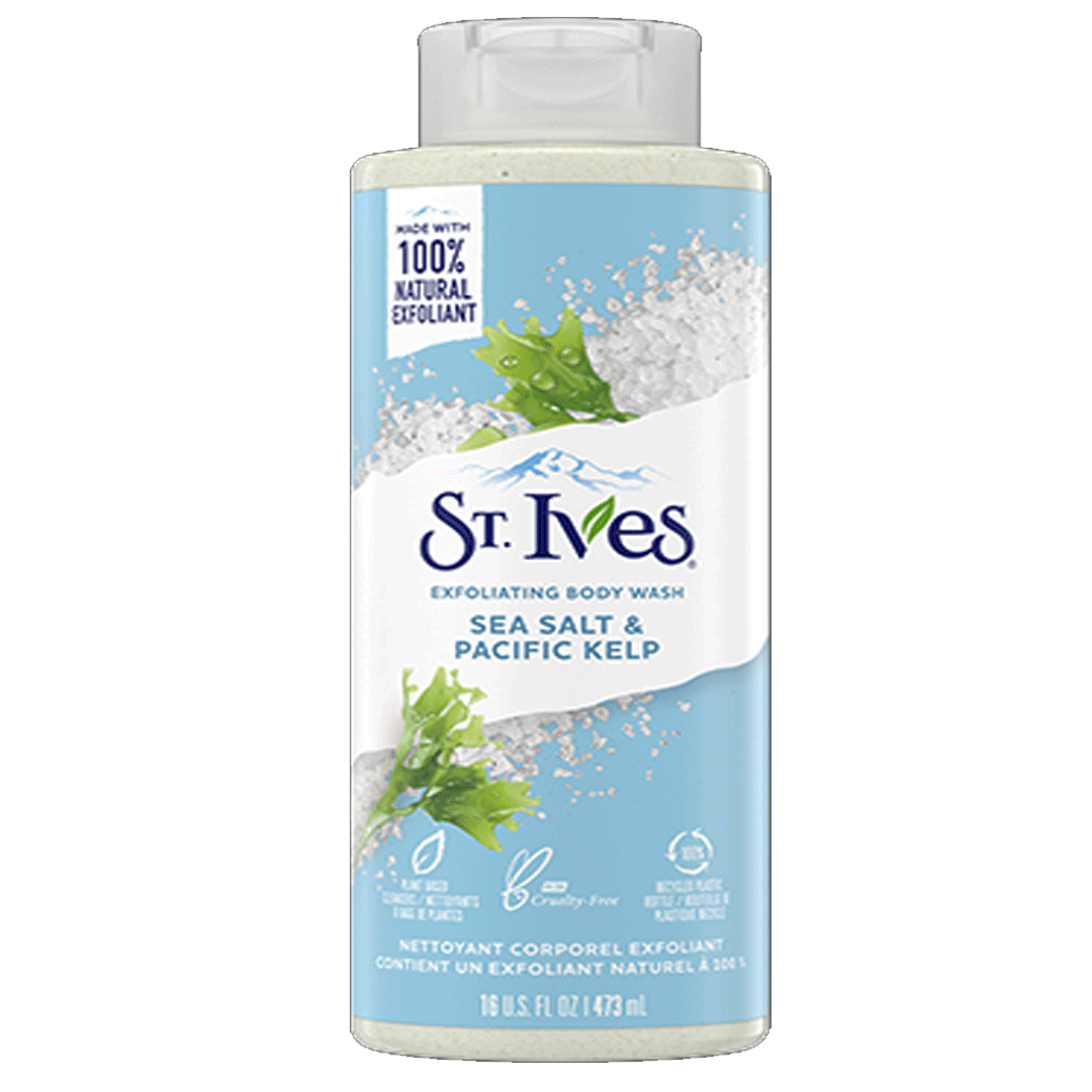 St. Ives Sea Salt & Pacific Kelp Exfoliating Body Wash 473ml