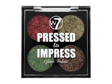 W7 Pressed to Impress Glitter Palette In Vogue