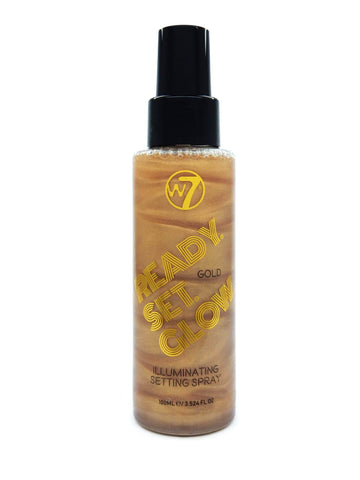 W7 Ready Set Glow Gold Setting Spray 100ml