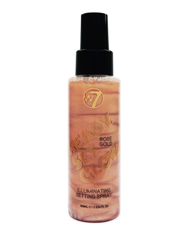 W7 Ready Set Glow Rose Gold Setting Spray 100ml