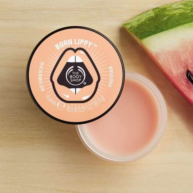 The Body Shop Born Lippy  Pot Lip Balm Watermelon