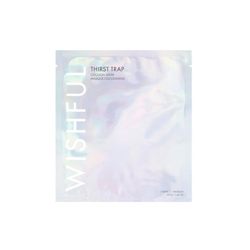 Huda Beauty Wishful Thirst Trap Rose & Aloe Vera Soothing Sheet Mask