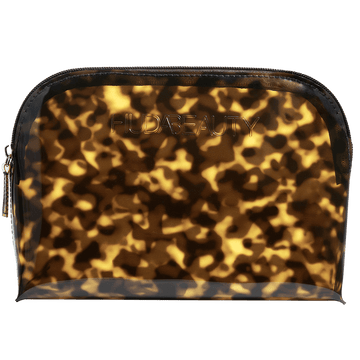 Huda Beauty Brown Obsessions Tortoise Makeup Pouch