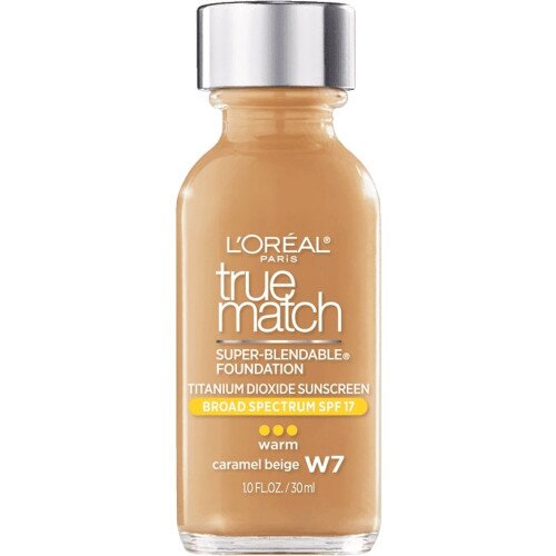 L'Oréal Paris True Match Super-Blendable Makeup Foundation W7 Caramel Beige (Warm)