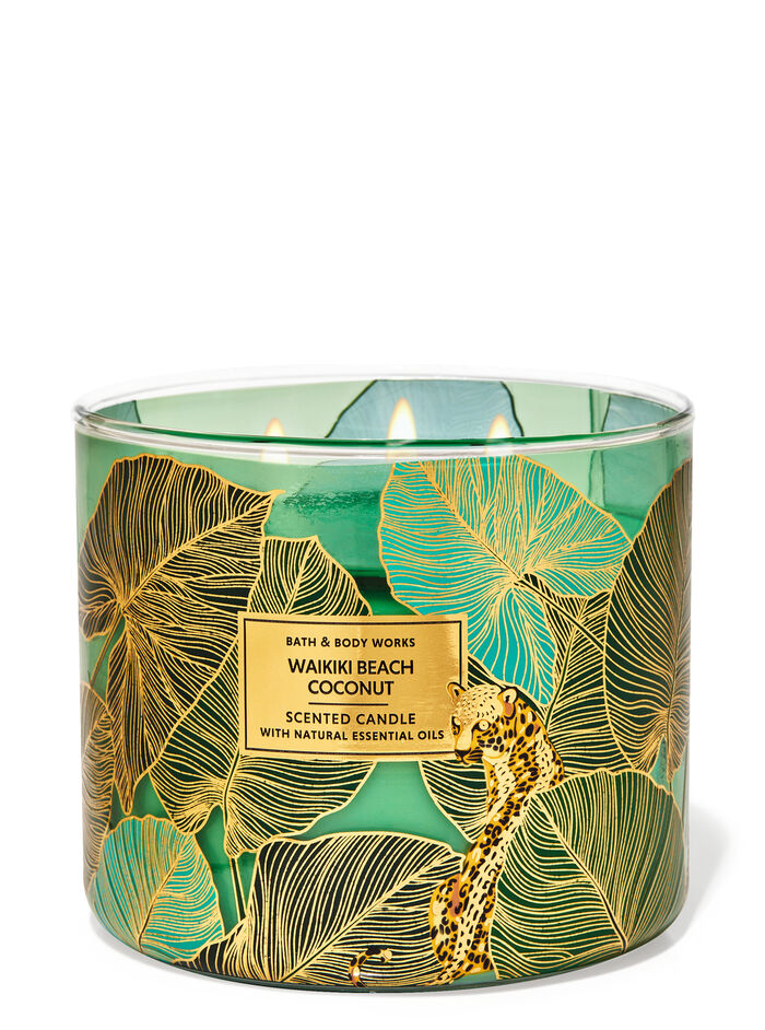 Bath & Body Works Waikiki Beach Coconut 3-Wick Candle