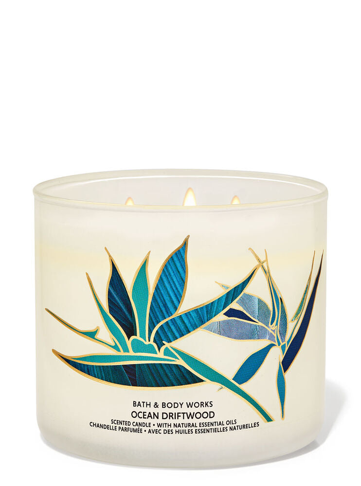 Bath & Body Works Ocean Driftwood 3-Wick CandleÂ 