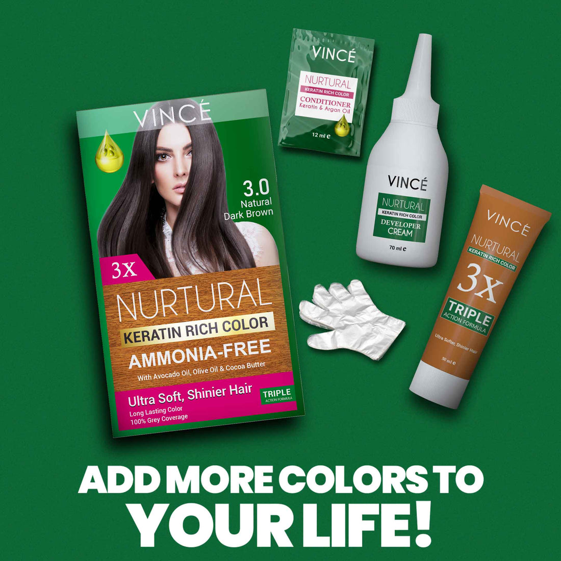 Vince Nurtural Women Hair Color 3.0 Natural Dark Brown