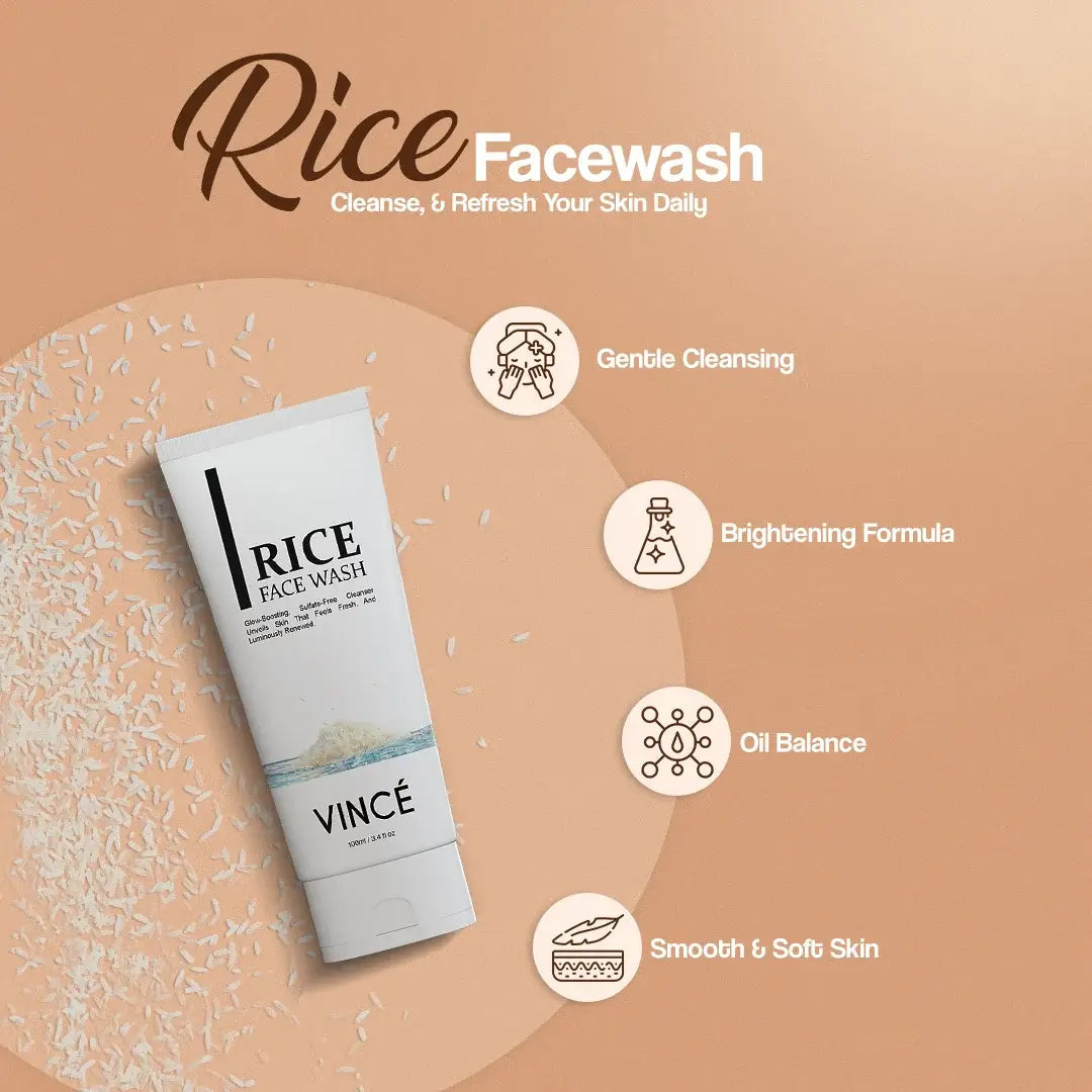 Vince Rice Face Wash 100ml