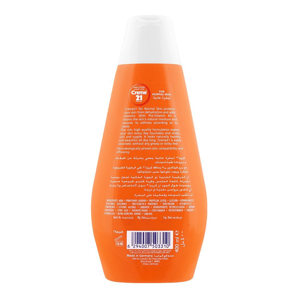 Creme 21 Normal Skin Body Lotion 400ml