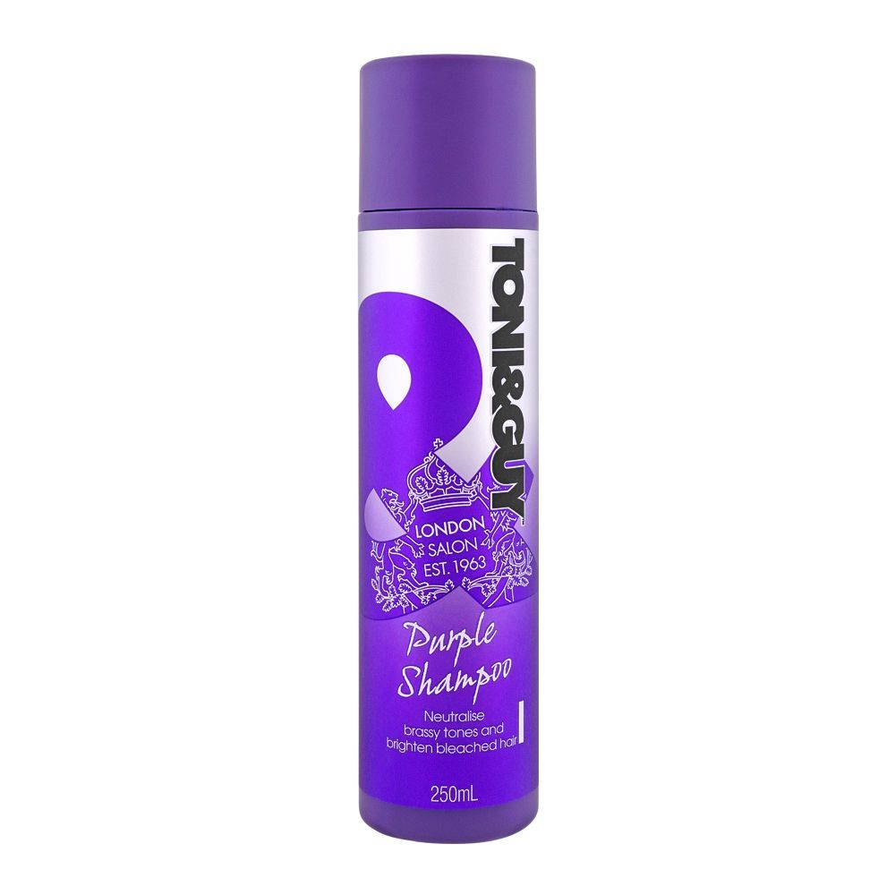 Toni & Guy Neutralise Brassy Tones And Bleached Hair Purple Shampoo 250ml