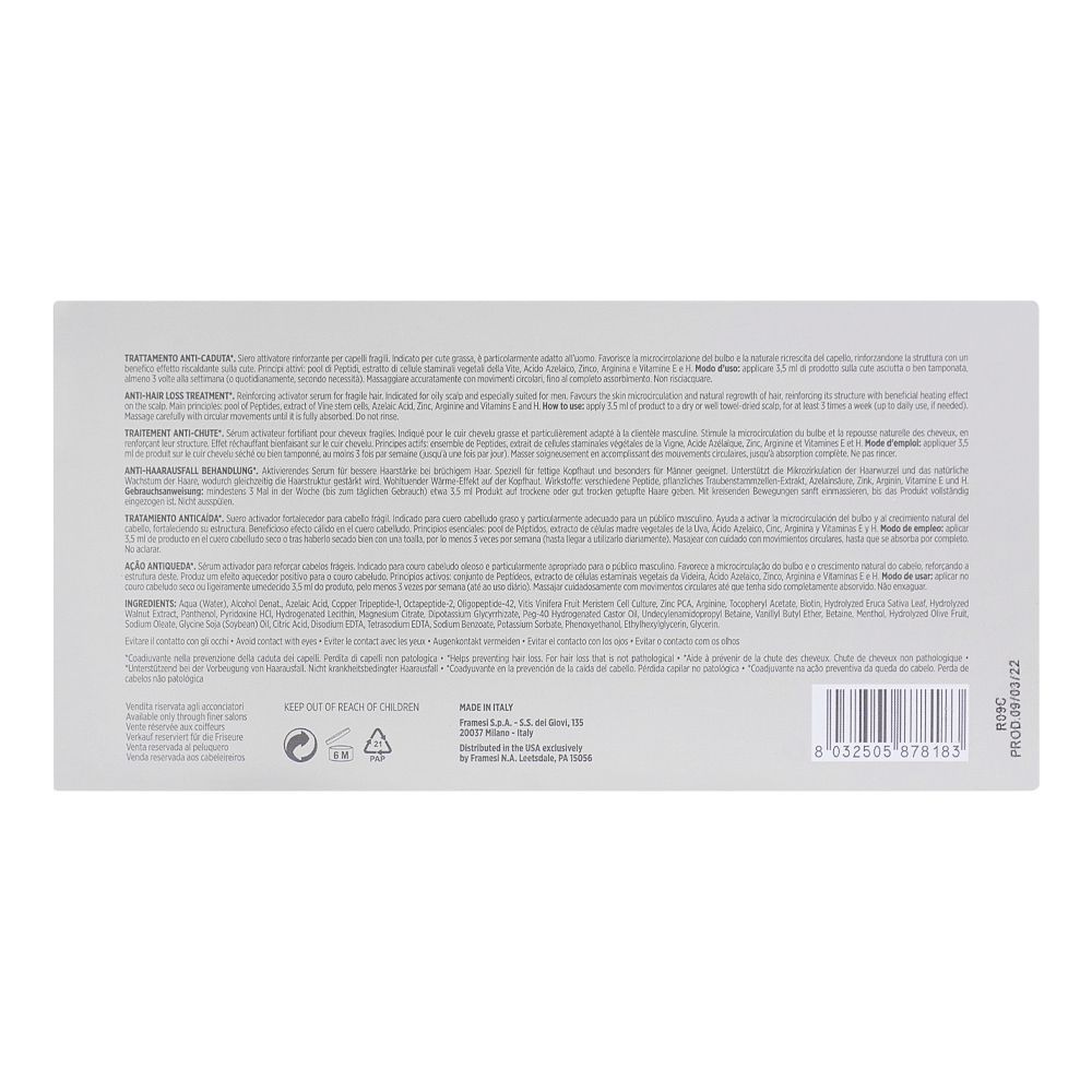 Framesi Morphosis Reinforcing Activator Hair Line Treatment