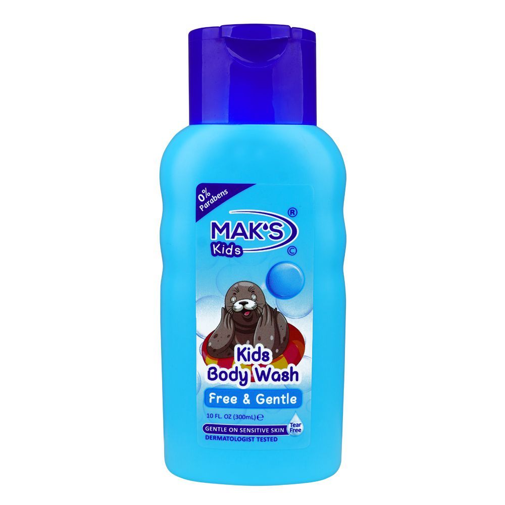 Mak's Kids Free & Gentle Body Wash, 0% Parabens 300ml