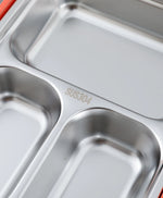 Kids Insulated Lunch Box Pink/Orange - Leakproof, BPA-Free, Multi-Compartment with Spoon & Chopsticks