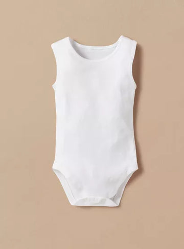 Juniors Sleeveless Solid Bodysuit - Set of 3 (6-12 months )