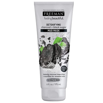 Freeman Detoxifying Charcoal + Black Sugar Mud Mask 175ml