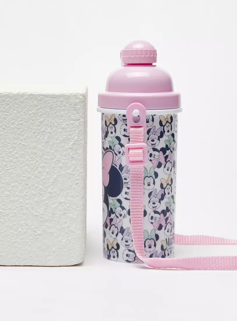 All-Over Minnie Mouse Print Water Bottle