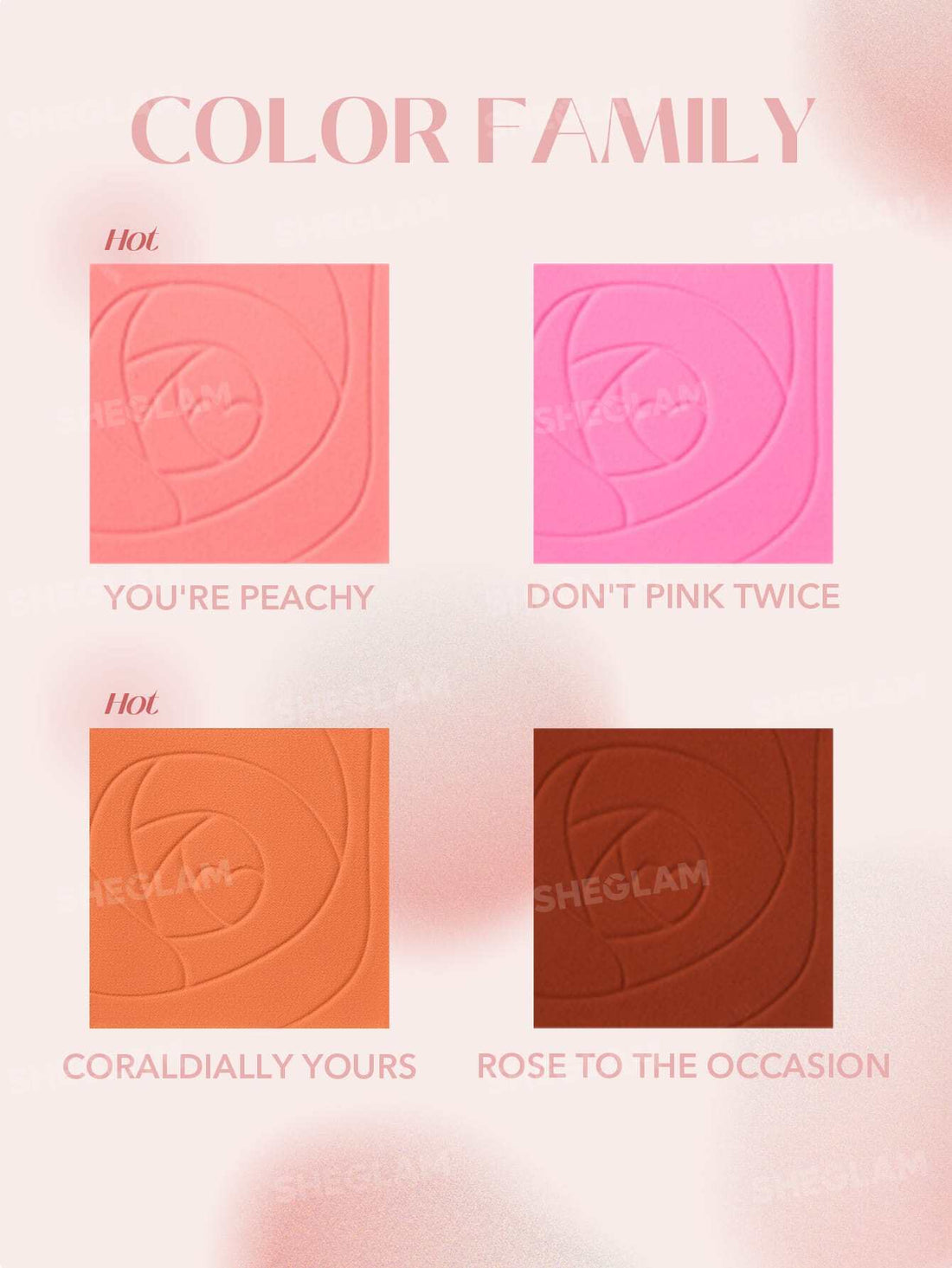 SHEGLAM Love Dive Tender Heart Powder Blush - You're Peachy