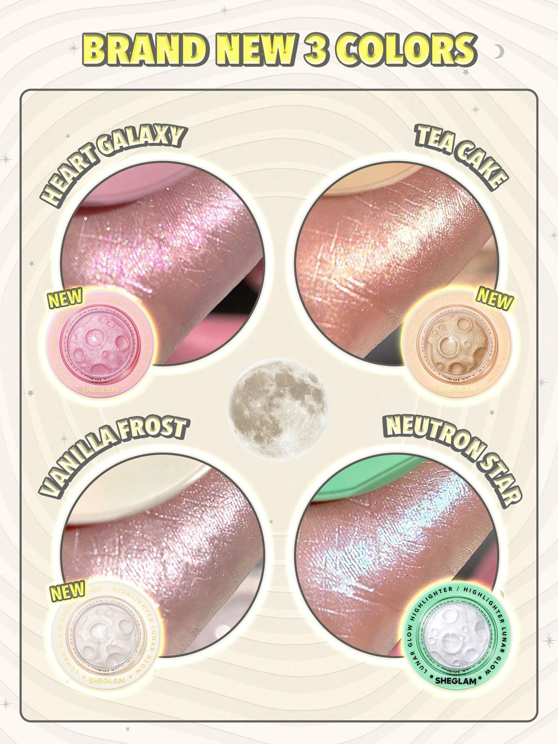 SHEGLAM Lunar Glow Highlighter - Heart Galaxy (5g)