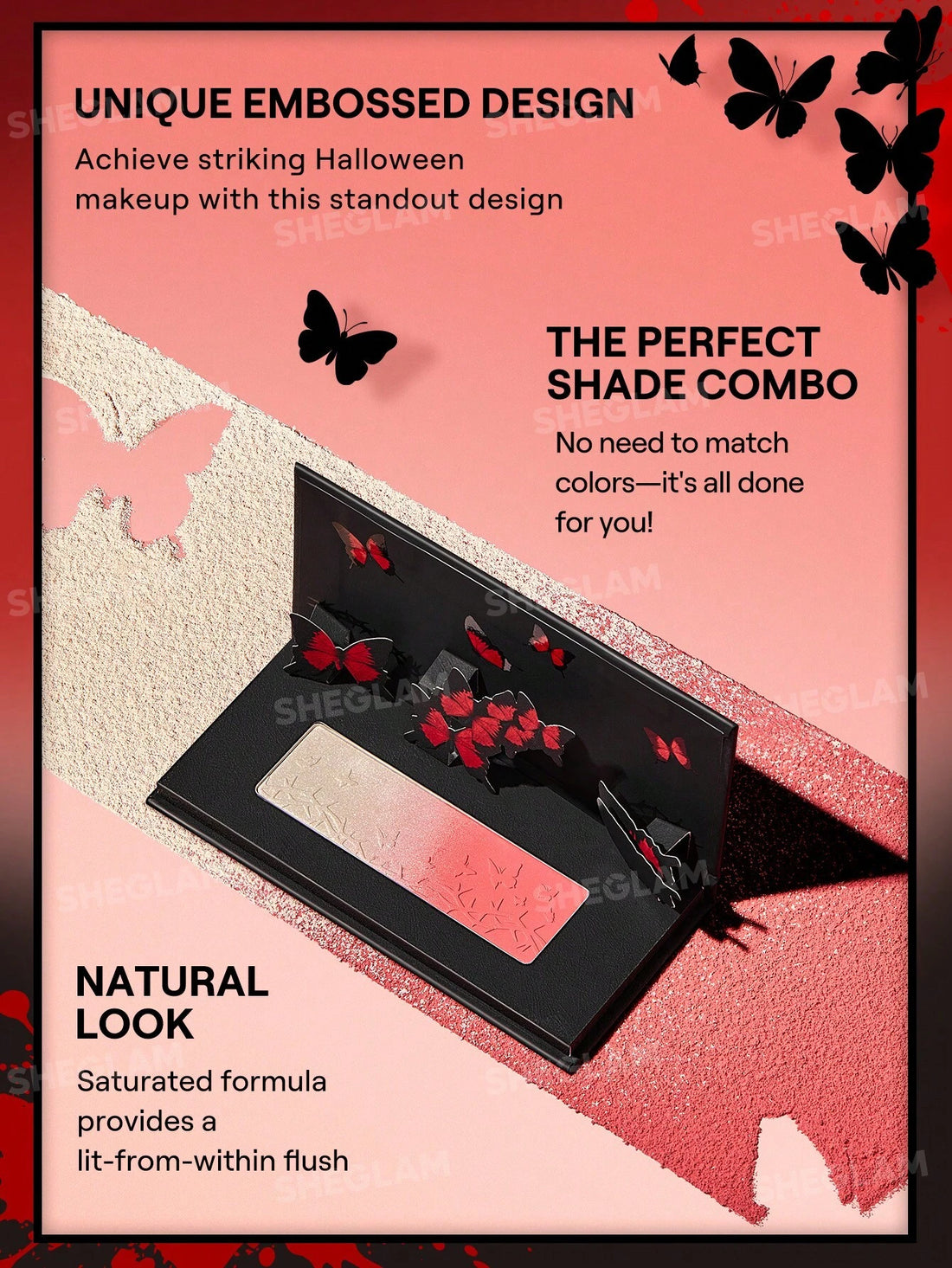 SHEGLAM Monarch Wings Ombre Blush & Highlighter 4.8g