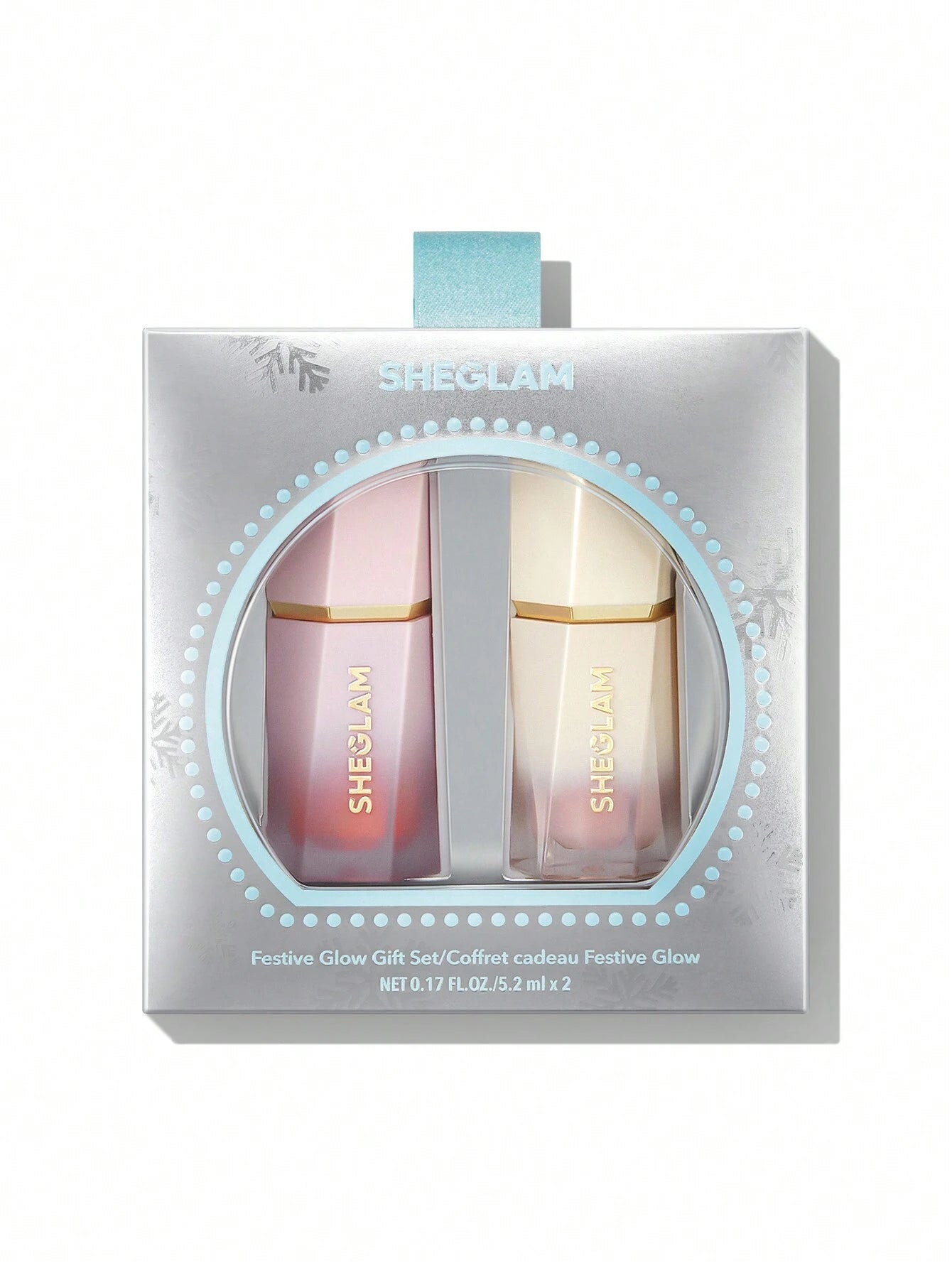 SHEGLAM Festive Glow Gift Set-Rose Ritual & Glass Heart 5.2mlx2