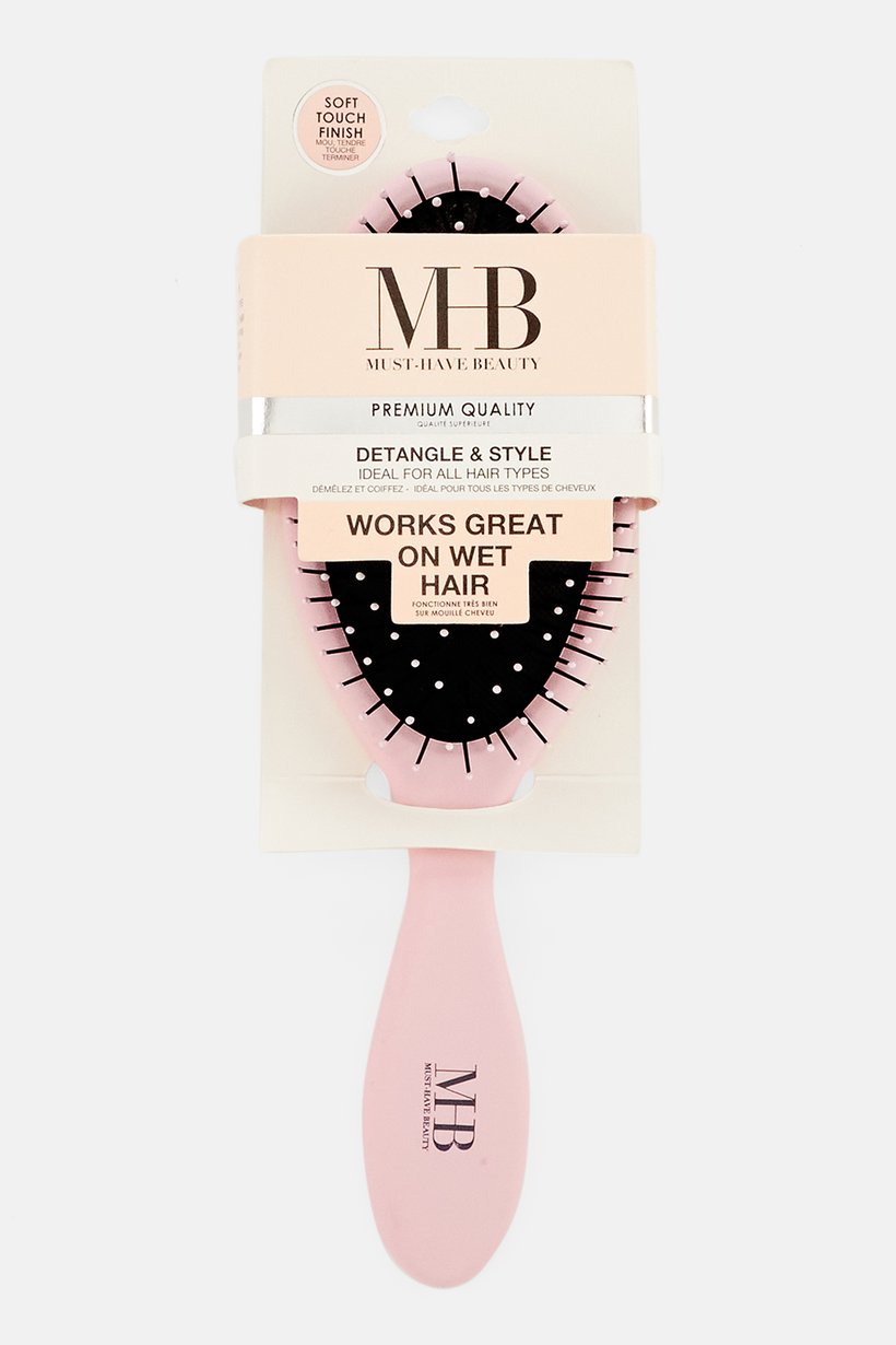 Almar Detangle And Style Oval Brush, Pink/Black