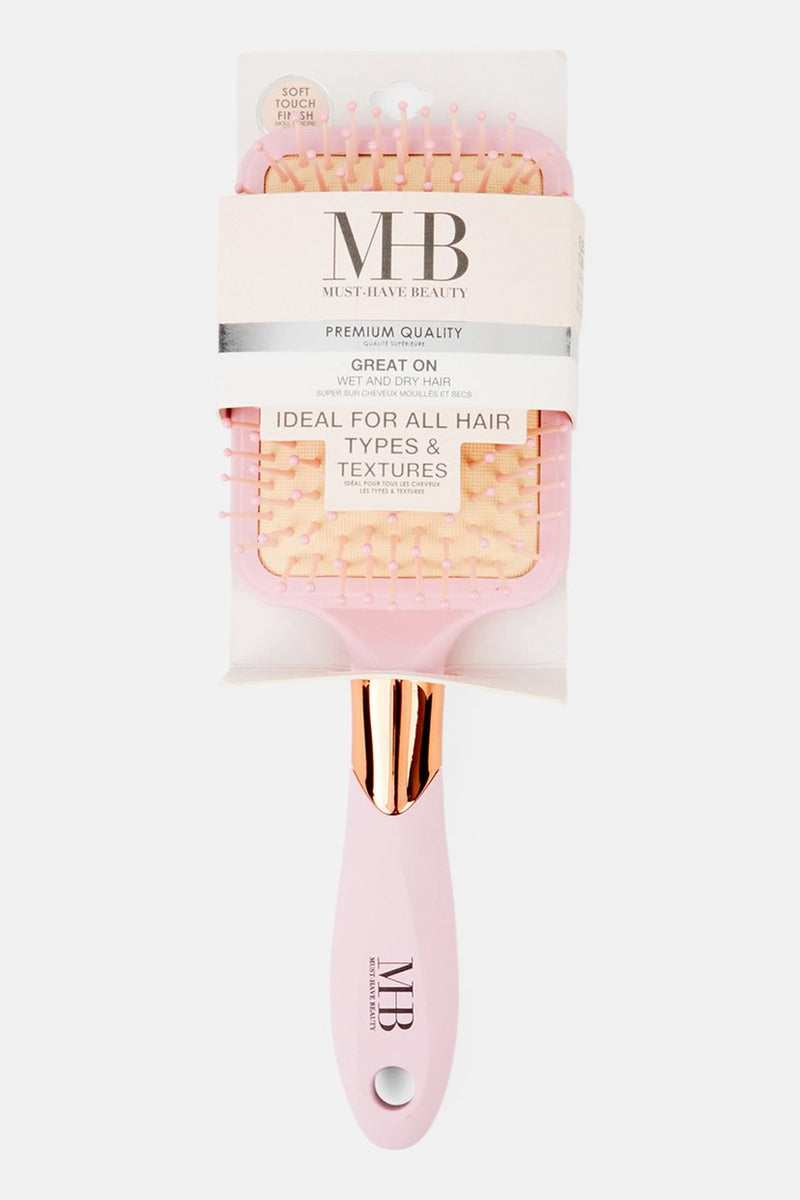 Almar MHB Premium Quality Soft Touch Paddle Brush, Pink