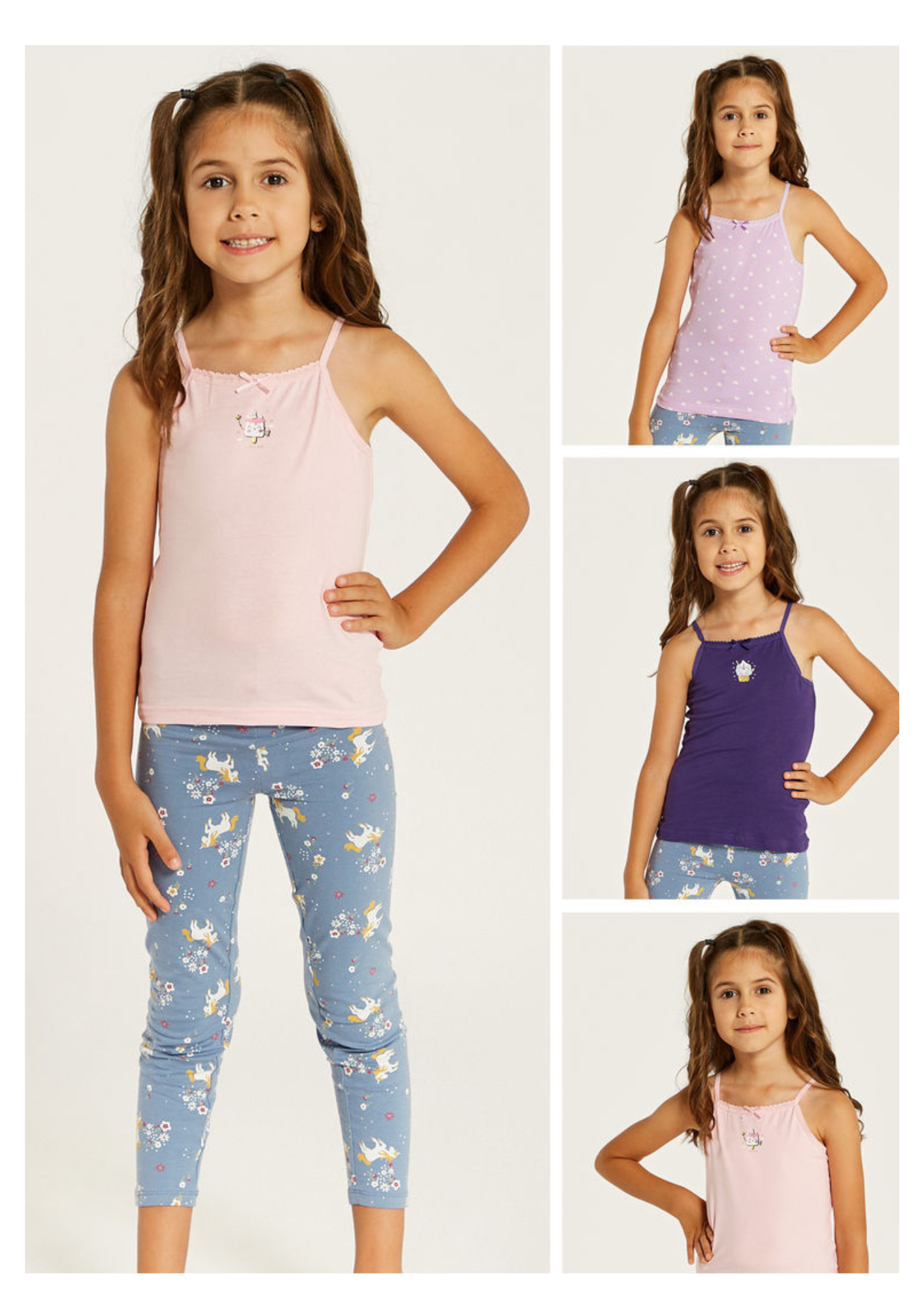 Juniors Gils Vest Multi Color Heart PC 2-3 YR - Main Image