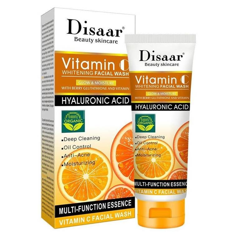Disaar Vitamin C Whitening Facial Wash with Hyaluronic Acid  100ml