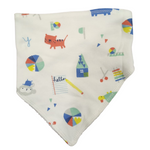 Mothercare Baby Bib Kerchief Reversible - Big City All Over Print