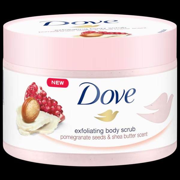 Dove Body Scrub Pomegranate Seeds & Shea Butter Scent 225ml