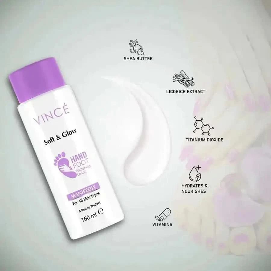 Vince Soft Glow Hand & Foot Whitening Lotion 160ml