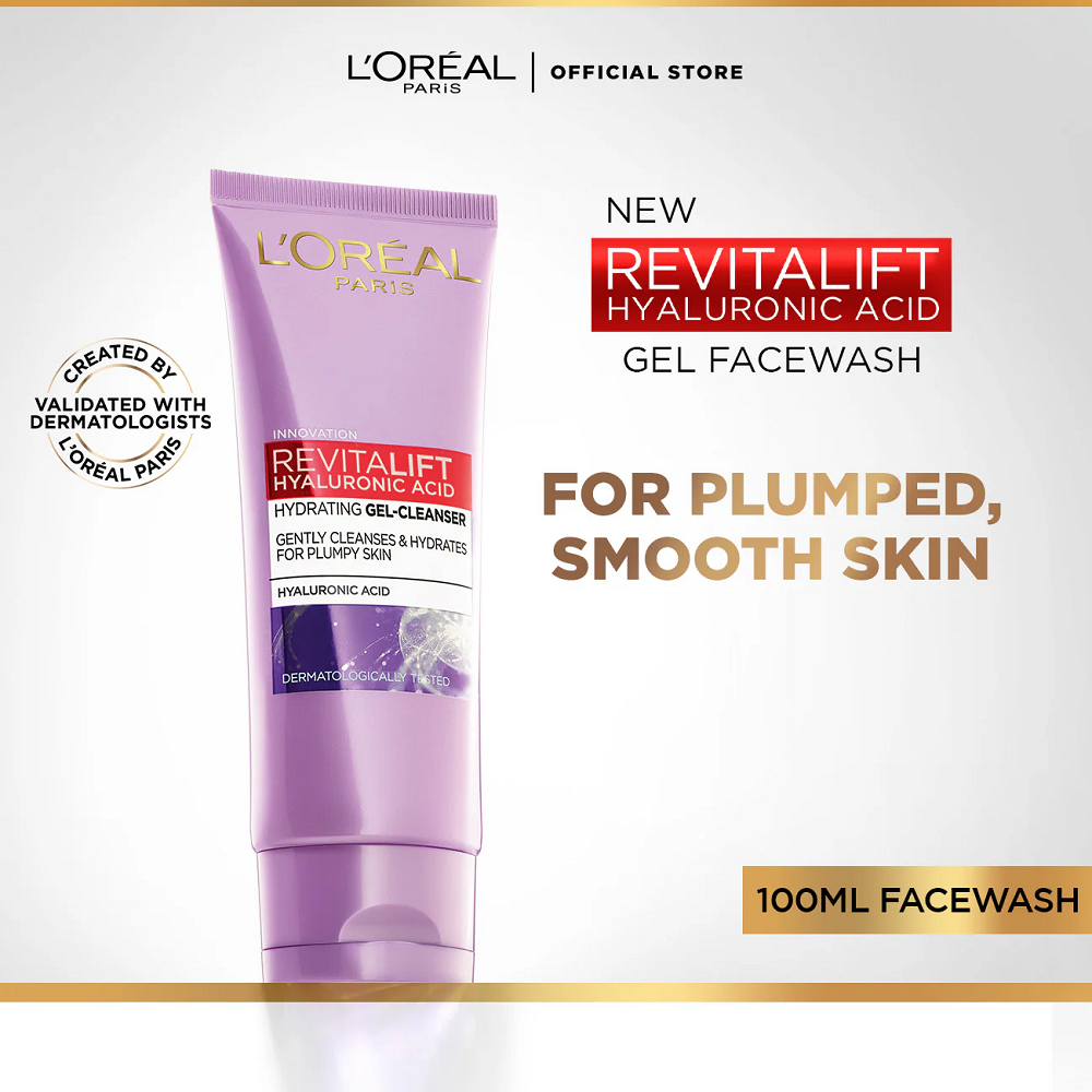 Original LOreal Paris Revitalift Hyalouronic Acid Face Gel Cleanser now available at best price in Pakistan only on Beauty Pouch. Get your favourite skin care products today anywhere in Pakistan