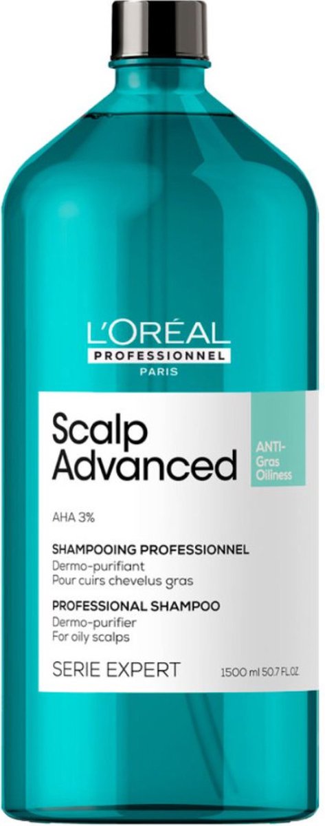 Loreal Professionnel Scalp Advanced Anti-Grease Shampoo 1500ml