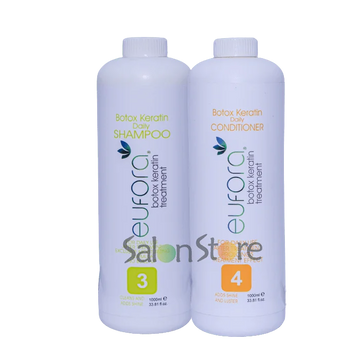Eufora Botox Keratin Daily Shampoo Conditioner Kit 1000ml