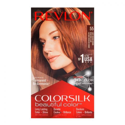 Revlon Colorsilk Light Reddish Brown Hair Color 55
