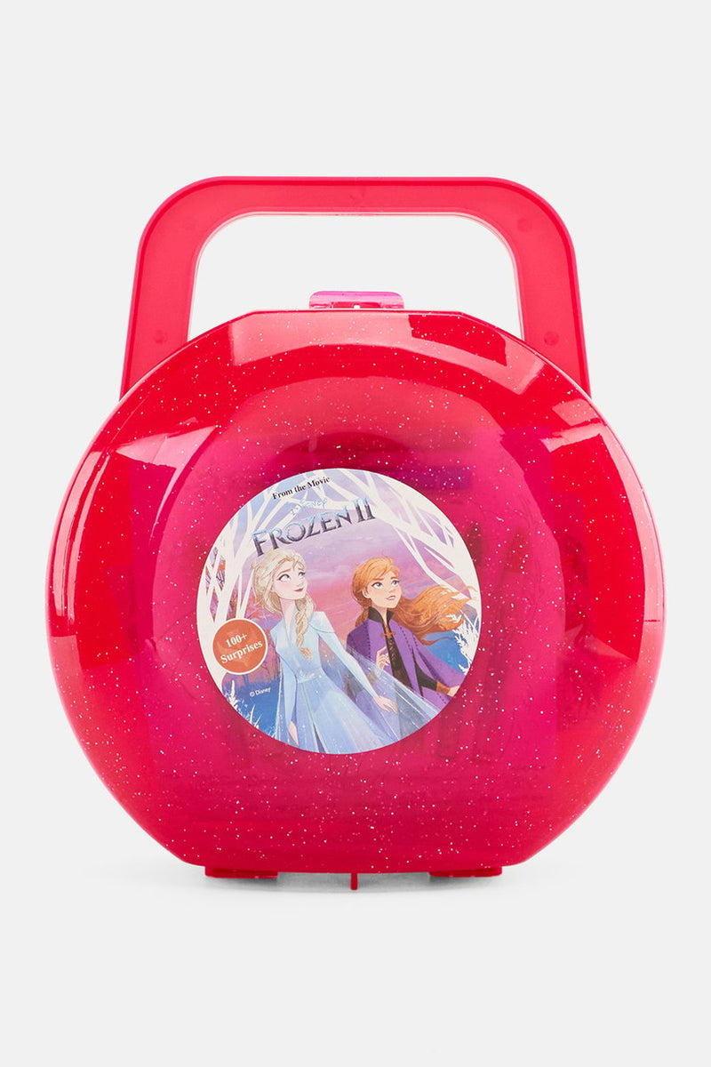 Disney 100 Pieces Frozen Disney Carry along Art Case, Pink