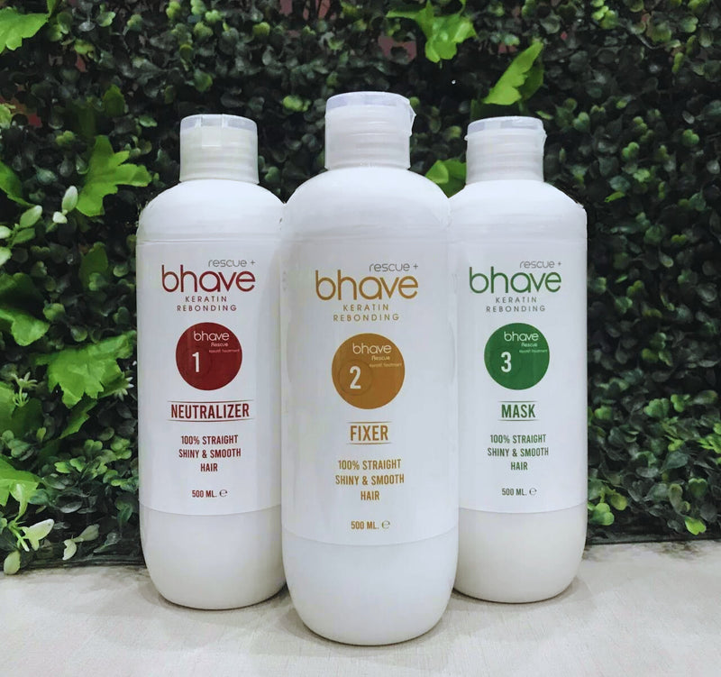 Bhave Rescue+ Keratin Rebonding kit 3 Step