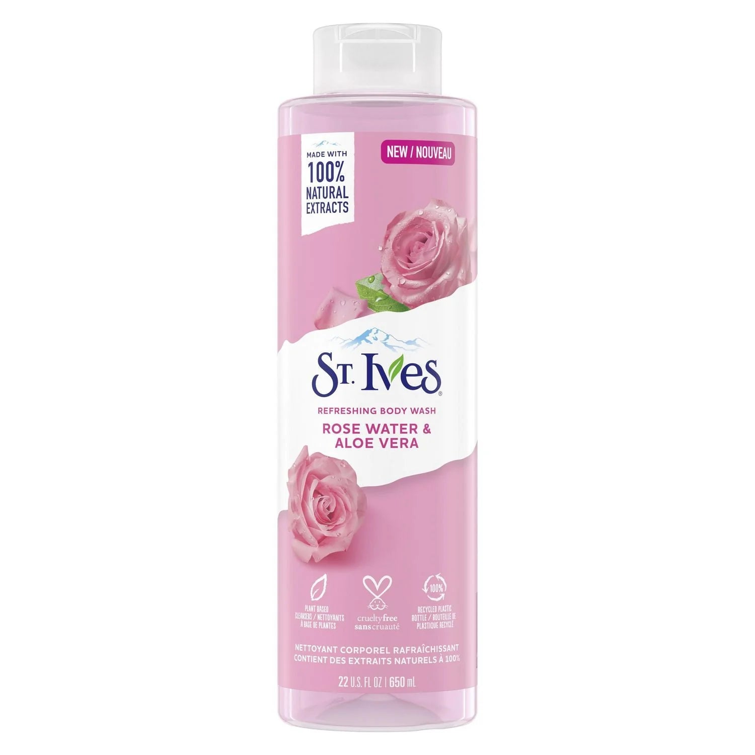 St.Ives Rose Water & Aloe Vera Body Wash 650ml