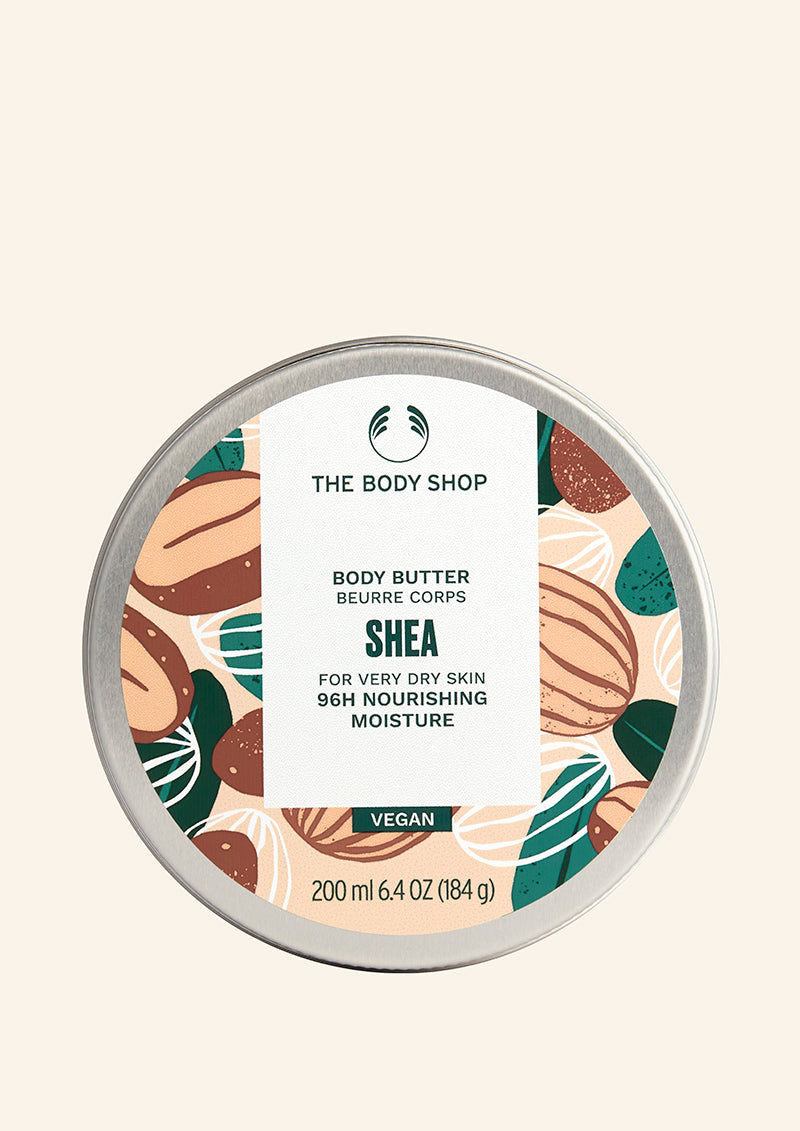 The Body Shop Shea Body Butter – Hydrating & Moisturizing Skincare for Very Dry Skin – Vegan