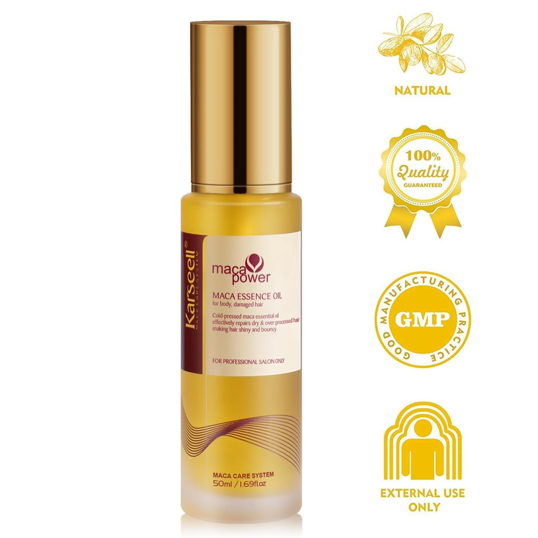 Karseell Moroccan Argan Oil Hair Treatment Serum For Dry Damaged 50ml